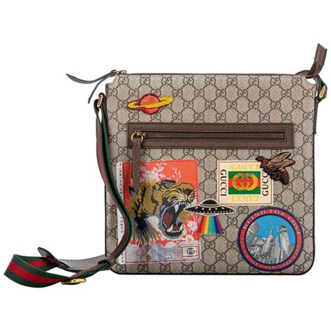 gucci tiger messenger bag|gucci crossbody men's bag.